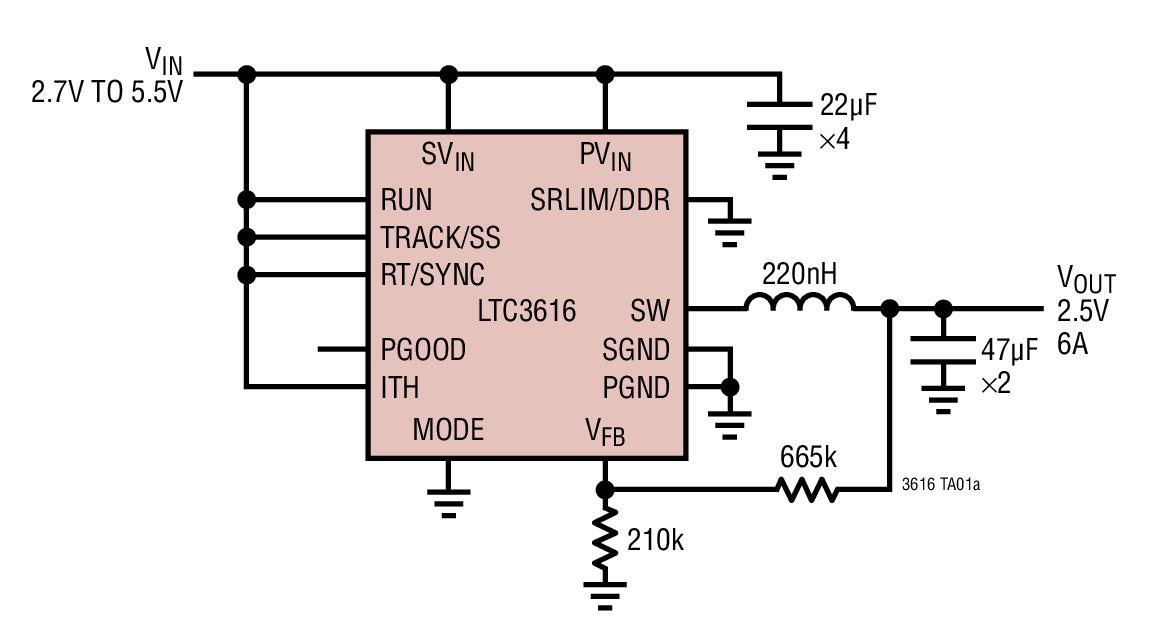 LTC3616Ӧͼһ